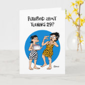 29おもしろい誕生日 カード (黄色い花)