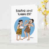 29おもしろい誕生日 カード (黄色い花)