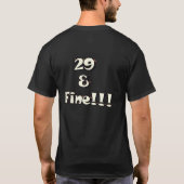 29および罰金の急なTシャツ Tシャツ (裏面)