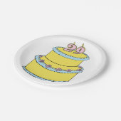 29お誕生日ケーキ紙プレート ペーパープレート (アングル)