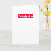 29の歳のおもしろいな第29誕生日 カード (黄色い花)