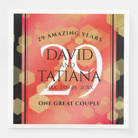 29エレガントth Garnet結婚の記念日 (正面)