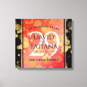29エレガントth Garnet結婚の記念日 キャンバスプリント (正面)