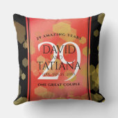 29エレガントth Garnet結婚の記念日 クッション (裏面)