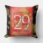 29エレガントth Garnet結婚の記念日 クッション (正面)