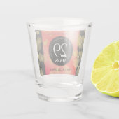 29エレガントth Garnet結婚の記念日 ショットグラス (裏面)