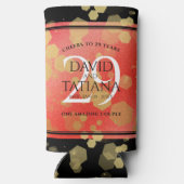 29エレガントth Garnet結婚の記念日 スリム缶クーラー (裏面)