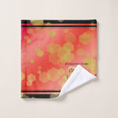 29エレガントth Garnet結婚の記念日 バスタオルセット (ウォッシュタオル)