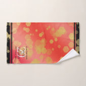 29エレガントth Garnet結婚の記念日 バスタオルセット (ハンドタオル)