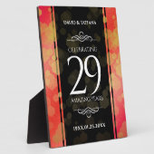 29エレガントth Garnet結婚の記念日 フォトプラーク (側面)