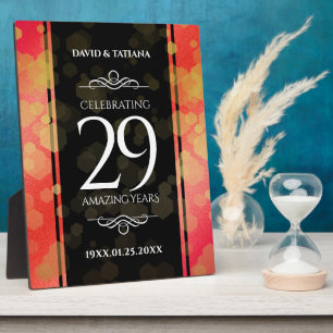 29エレガントth Garnet結婚の記念日 フォトプラーク