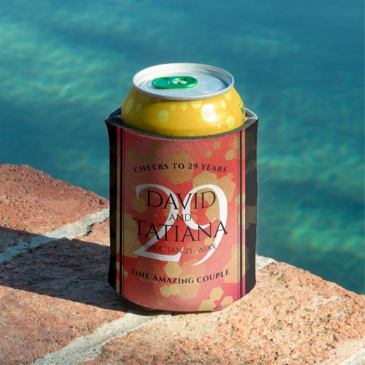 29エレガントth Garnet結婚の記念日 缶クーラー (インサイチュ プール)