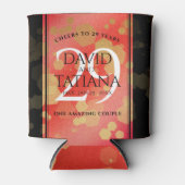 29エレガントth Garnet結婚の記念日 缶クーラー (正面)