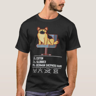 29コットンのよだれドイツ+牧羊犬+毛+ドイツ+牧羊犬 Tシャツ