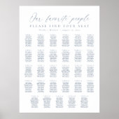 29テーブル私たちお気に入りのの人の座席表 ポスター (正面)