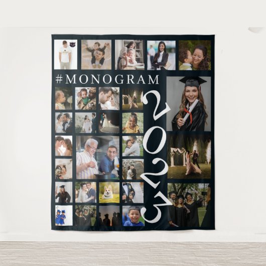 29フォトファミリーまたはコラージュのタペストリー タペストリー (正面)