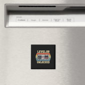 29レベル解放!29歳のプレゼント 楽しいゲーマー 29歳 マグネット (インサイチュ (食洗機))