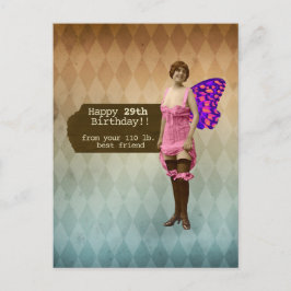 29再おもしろいび友最高の人の誕生日 ポストカード