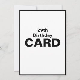 29台目29台目29分29秒2-9誕生日 カード