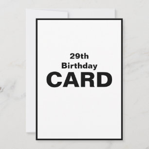 29台目29台目29分29秒2-9誕生日 カード