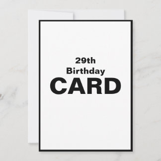 29台目29台目29分29秒2-9誕生日 カード