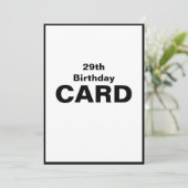 29台目29台目29分29秒2-9誕生日 カード (スタンド正面)