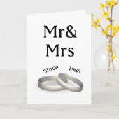 29周年記念の夫婦お揃い 1988年から カード (黄色い花)