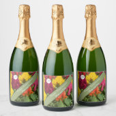 29周年記念結婚セロシア スパークリングワインラベル (ボトル)