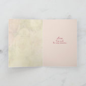 29周年記念結婚バラとワインカード カード (内部)