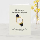 29周年記念結婚腕時計 カード (黄色い花)