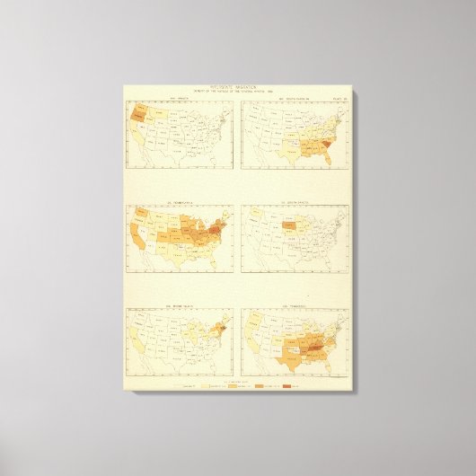 29州間移行1890 ORTN キャンバスプリント (正面)