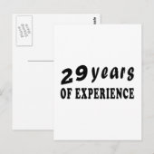 29年の経験 ポストカード (正面/裏面)