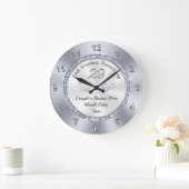 29年パーソナライズされた記念ギフトアイディア ラージ壁時計 (ホーム)