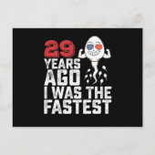 29年前に誕生日 私は一番速かった ポストカード (正面)