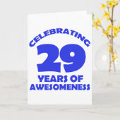 29年前の誕生日デザイン カード (黄色い花)