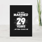 29年目の結婚記念日 面白い 夫婦ネタ カード (正面)