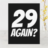 29歳か?面白い誕生日カード カード (黄色い花)