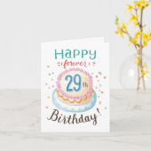 29歳の誕生日おめでとうカード カード (黄色い花)