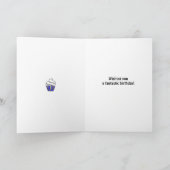 29歳の誕生日のカパーソナライズされたップケーキ カード (内部)