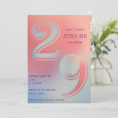 29歳の誕生日の招待状 招待状 (スタンド正面)