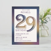 29歳の誕生日の招待状 招待状 (スタンド正面)