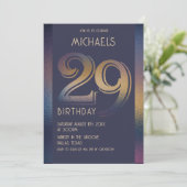 29歳の誕生日の招待状 招待状 (スタンド正面)
