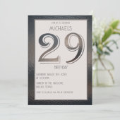 29歳の誕生日の招待状 招待状 (スタンド正面)