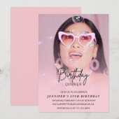 29歳の誕生日招待状 誕生日ディナーの写真 招待状 (正面/裏面)