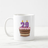 29歳オンお誕生日ケーキ コーヒーマグカップ (左)