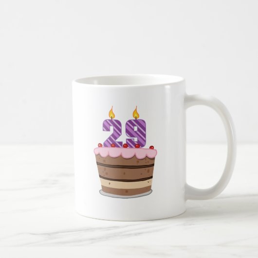 29歳オンお誕生日ケーキ コーヒーマグカップ (右)