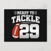 29歳タックルサッカーパーティー29誕生日 ポストカード (正面)