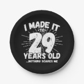 29歳皮肉ミームおもしろい29誕生日 ペーパープレート (正面)