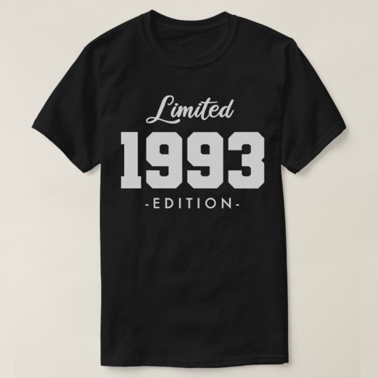 29歳1993年限定版29th Birのギフト Tシャツ (デザイン正面)