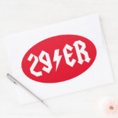 29歳 楕円形シール (封筒)